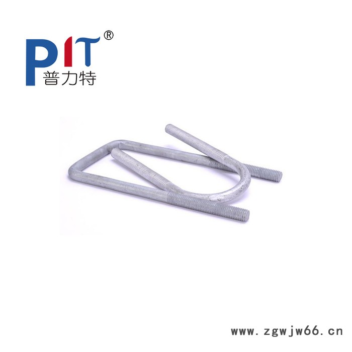 普力特 U型螺栓厂家加工定做热镀锌U型螺栓 电力金具光伏预埋件U型管卡U型抱箍图6