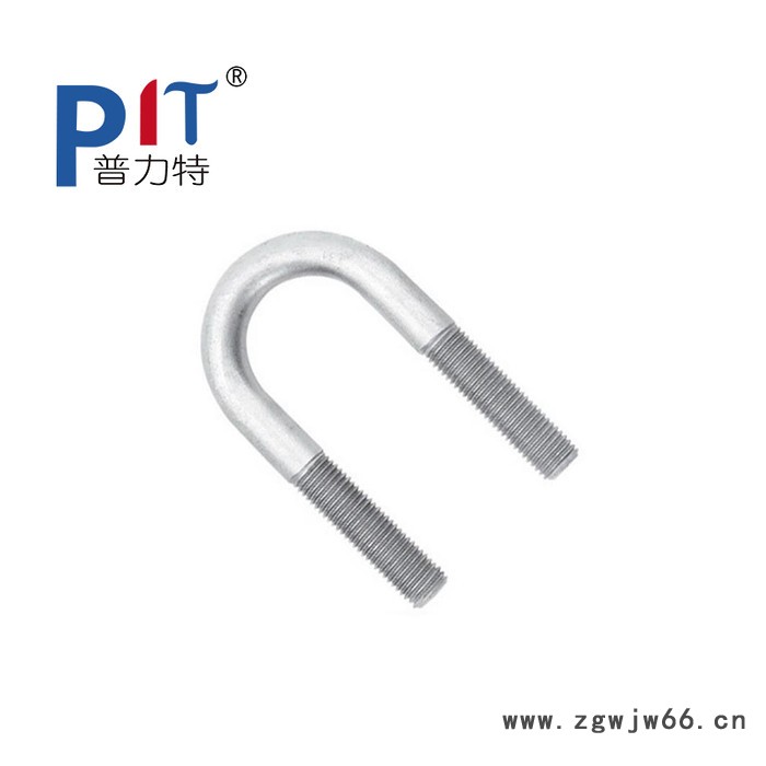 普力特 U型螺栓厂家加工定做热镀锌U型螺栓 电力金具光伏预埋件U型管卡U型抱箍图2