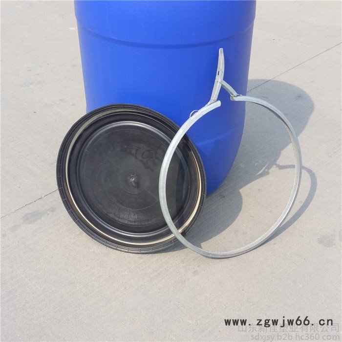 新佳220L塑料桶220公斤塑料桶220L抱箍桶生产厂家图3