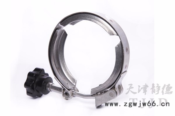 津静德 不锈钢V型沟槽式卡箍**量大从优 不锈钢卡箍图2