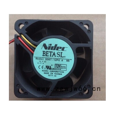 尼迪克D06T-12PU 双滚珠风扇60*60*25 12V
