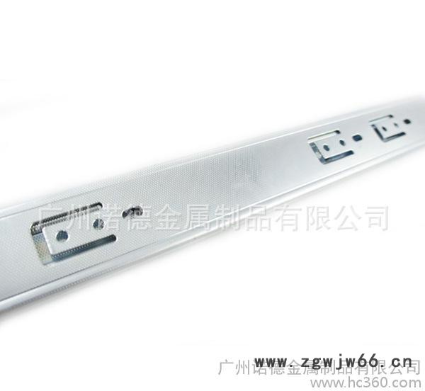 45mm宽三折滚珠滑轨/钢珠道轨 钢珠滑轨 抽屉道轨 家具抽屉滑轨图2