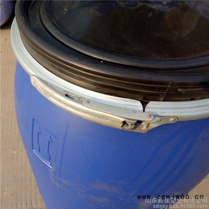 新佳160L塑料桶160升塑料桶160升抱箍桶 160l法兰桶生产厂家图2