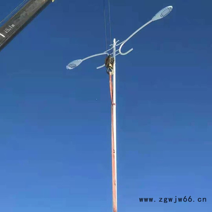 畅园cyzm市电抱箍LED路灯 公路7米平行双臂市电路灯图8