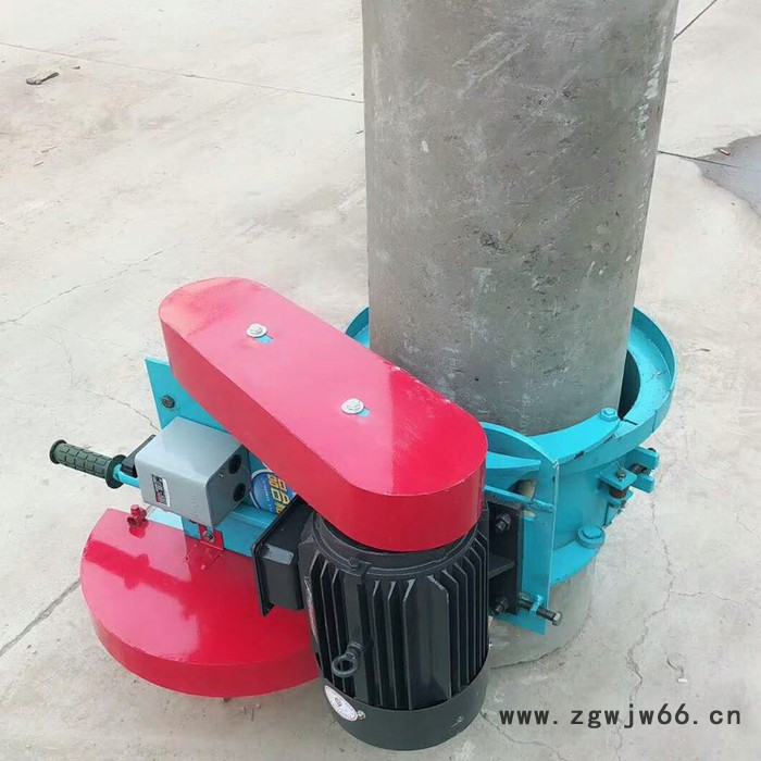 抱箍式切桩机 加水卡箍式割桩机 400锯片空心砖怀抱式切平机图5