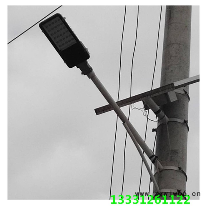 英光GG-001水泥杆抱箍路灯厂家/厂家批发6米30w挑臂路灯图5