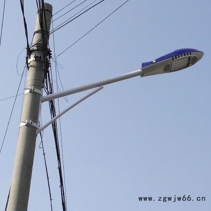 英光GG-001水泥杆抱箍路灯厂家/厂家批发6米30w挑臂路灯图3