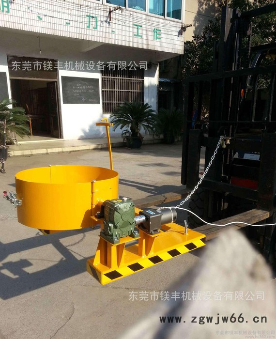 抱箍式电动倒桶机具 叉车专用倒桶夹具 360°油桶翻转器图2