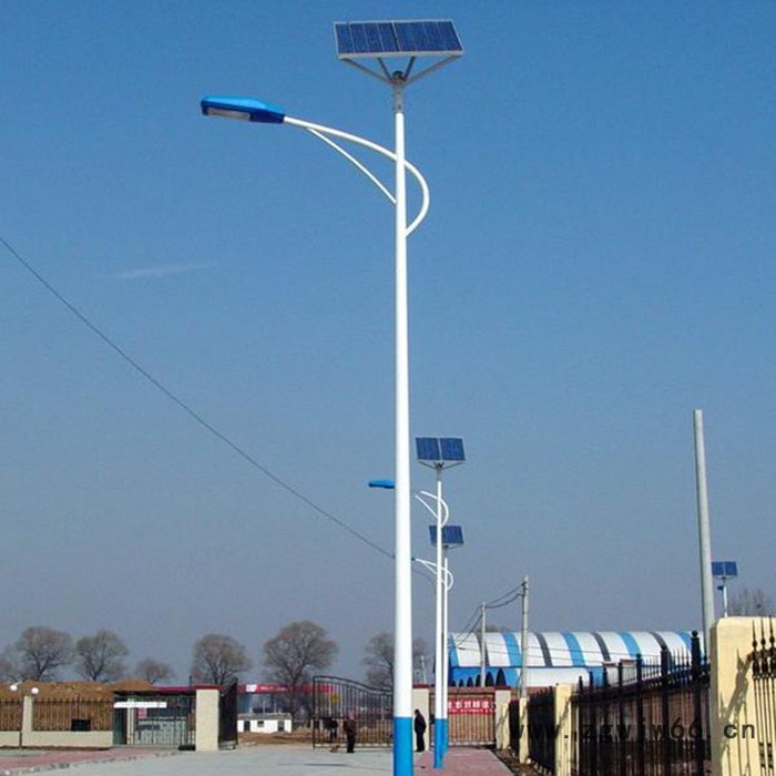 新农村户外水泥电线杆抱箍抱杆太阳能防水庭院6米5米100w200w路灯 太阳能路灯图4