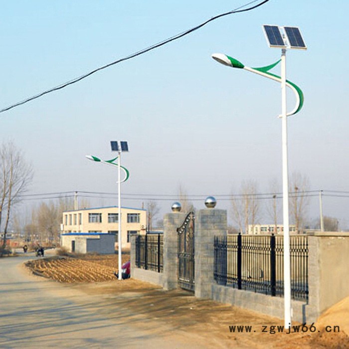 新农村户外水泥电线杆抱箍抱杆太阳能防水庭院6米5米100w200w路灯 太阳能路灯