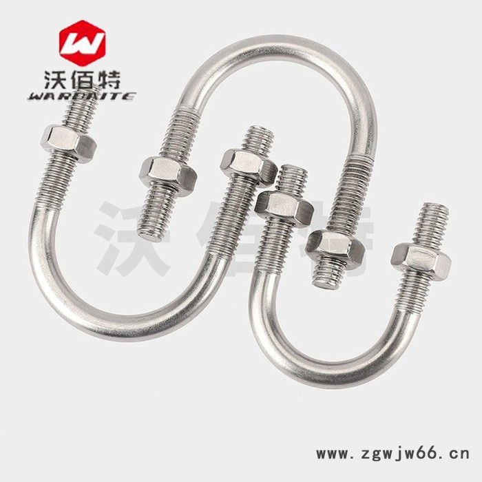 M6M8M10 304不锈钢 U型螺丝 U型卡扣骑马固定卡抱箍 U型螺栓 带螺母图4
