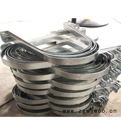 海晨供应 加强抱箍-电力抱箍-镀锌抱箍-拉线抱箍定做图2