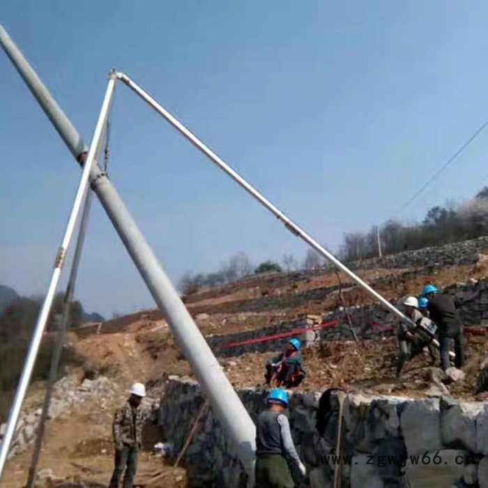 【嘉鹏】 三角立杆机 抱箍分节三角抱杆 电线杆立杆机图3