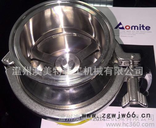 不锈钢304卫生级卡箍式单向阀,快装止回阀、卡箍式逆止阀图2