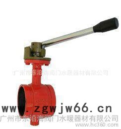 越海卡箍手柄蝶阀图2