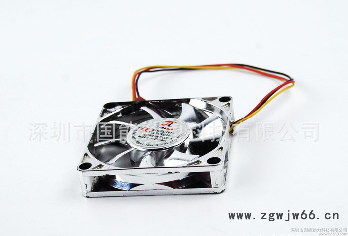 DC7015 双滚珠含油轴承 厨具冰柜 散热风扇 银色风扇图2