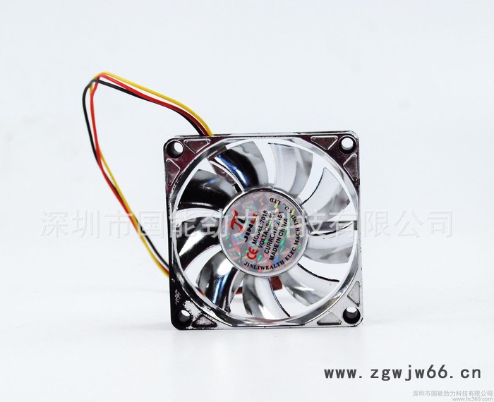 DC7015 双滚珠含油轴承 厨具冰柜 散热风扇 银色风扇图3