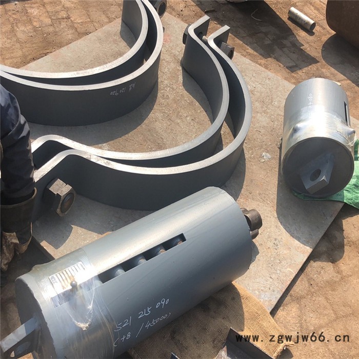 齐鑫厂家供应化工管道A21-6防振型4螺栓管夹 低温管用双孔管夹抱箍图2