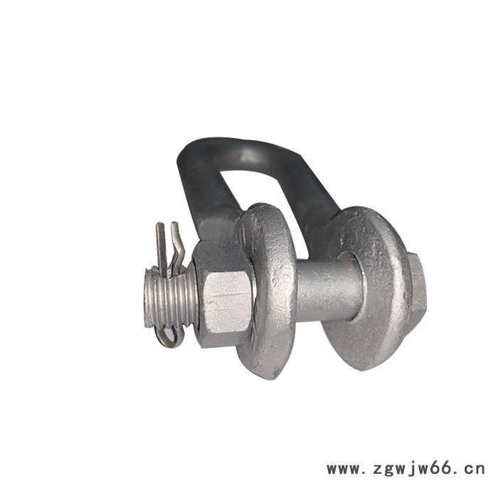 博耀电力器材厂家 u型挂环UL-21 电力连接金具U型挂环 直角挂板 铝合金耐张线夹热镀锌铁附件螺栓螺母 抱箍现货供应图5