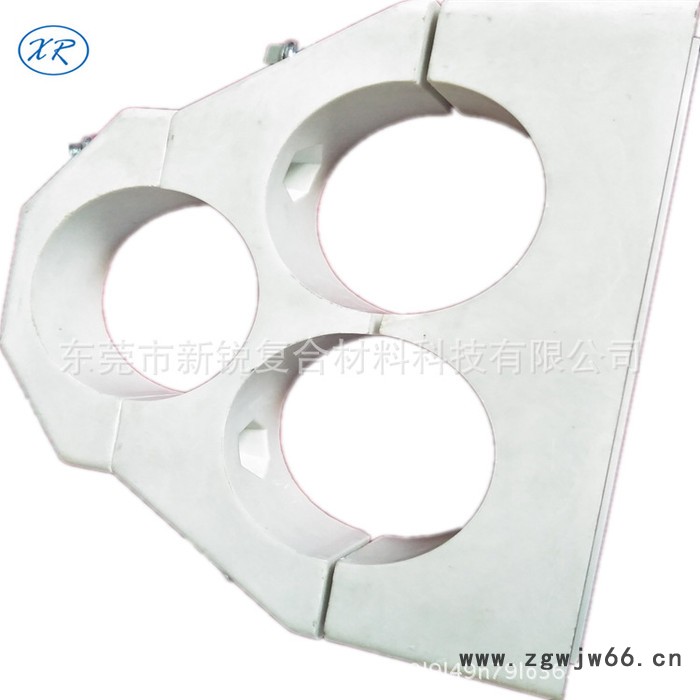 专业生产SMC电缆抱箍 复合材料品字型抱箍 电缆固定夹 三相线抱箍图3