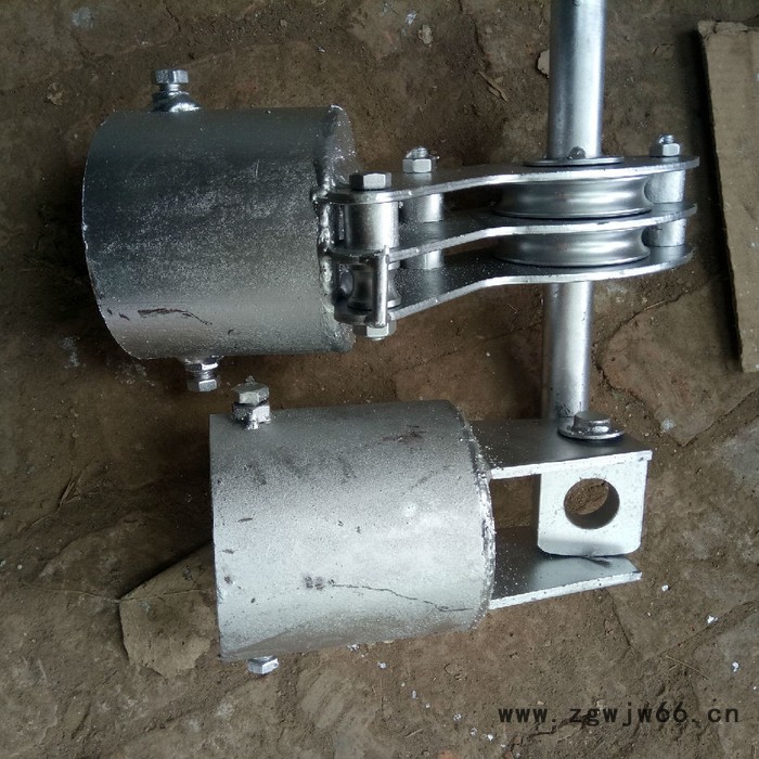 直销10米线杆立杆机 分体抱箍链接三脚架 铝合金三角拔杆抱杆 【吉达】图7