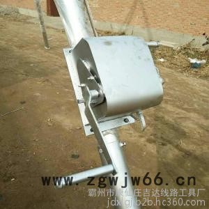 直销10米线杆立杆机 分体抱箍链接三脚架 铝合金三角拔杆抱杆 【吉达】