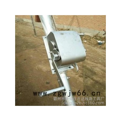 直销10米线杆立杆机 分体抱箍链接三脚架 铝合金三角拔杆抱杆 【吉达】