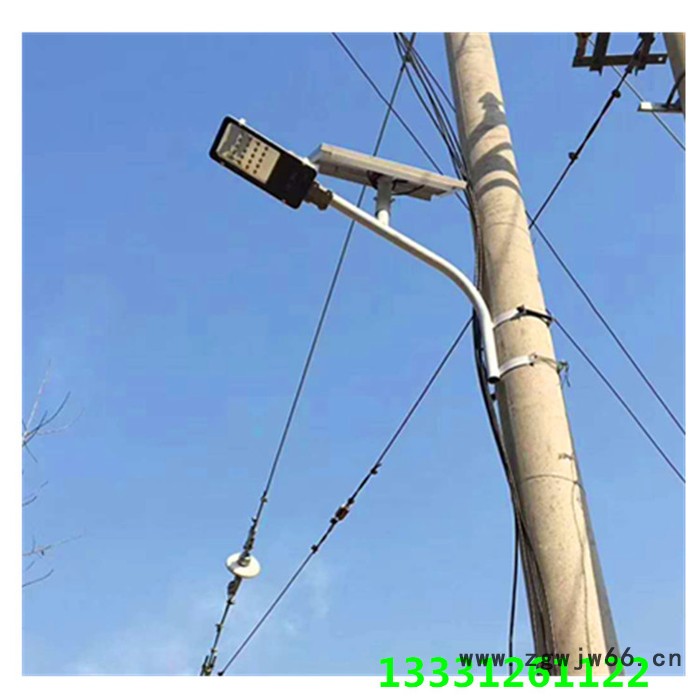 英光吸墙抱箍太阳能路灯户外农村50W家用庭院壁灯100W道路led工程路灯图4