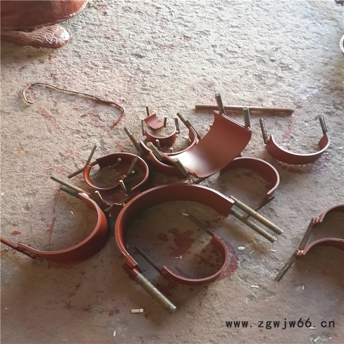 齐鑫供应A3公制管用导向管卡 抱箍管夹带角钢 管道支吊架图2