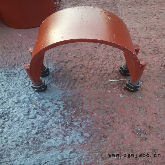 齐鑫供应A3公制管用导向管卡 抱箍管夹带角钢 管道支吊架图3