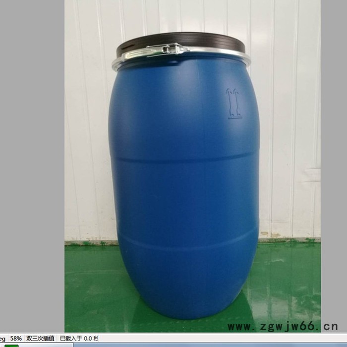 榕成 塑料桶 125L法兰桶  法兰桶 抱箍桶  山东量大从优图4