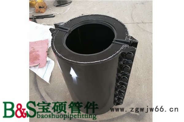 玻璃钢管用法兰哈夫节 玻璃钢管法兰堵漏器 法兰抱箍 包法兰堵漏器图3