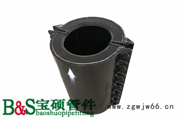 玻璃钢管用法兰哈夫节 玻璃钢管法兰堵漏器 法兰抱箍 包法兰堵漏器图5