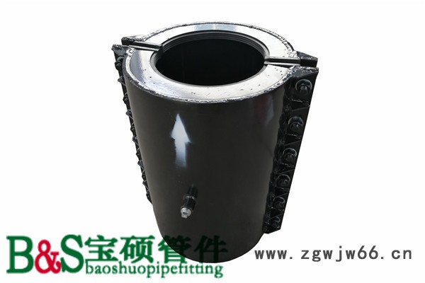 玻璃钢管用法兰哈夫节 玻璃钢管法兰堵漏器 法兰抱箍 包法兰堵漏器图4