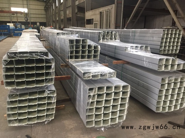 150-2117-5097 钢制落水管 144×108大口径彩钢落水管 来料加工彩钢雨水管价格 彩钢落水管抱箍图5