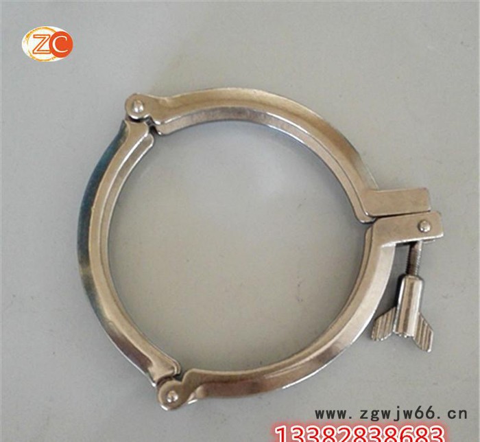 不锈钢精铸卡箍/卫生级精铸卡箍/冲压卡箍/三节卡箍/304快图3