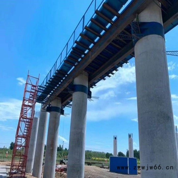 盖梁抱箍 盖梁围栏 装配式盖梁平台 墩柱平台图3