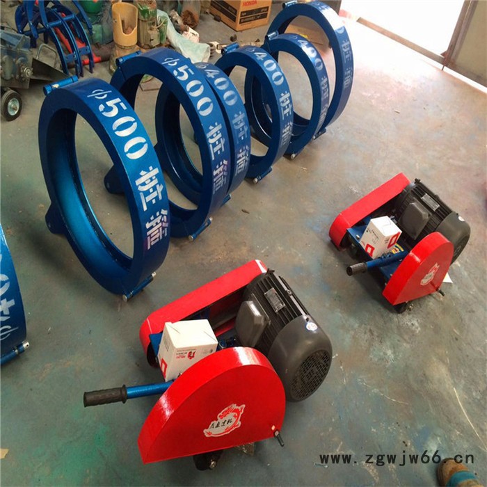 建筑工地卡箍切桩机 抱箍式电动切桩机 水泥柱子切断机图2