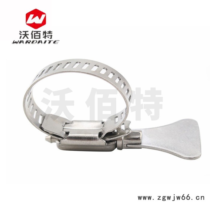 304不锈钢 带手柄式喉箍抱箍卡箍 水管气管夹固定夹卡扣接头手拧图2