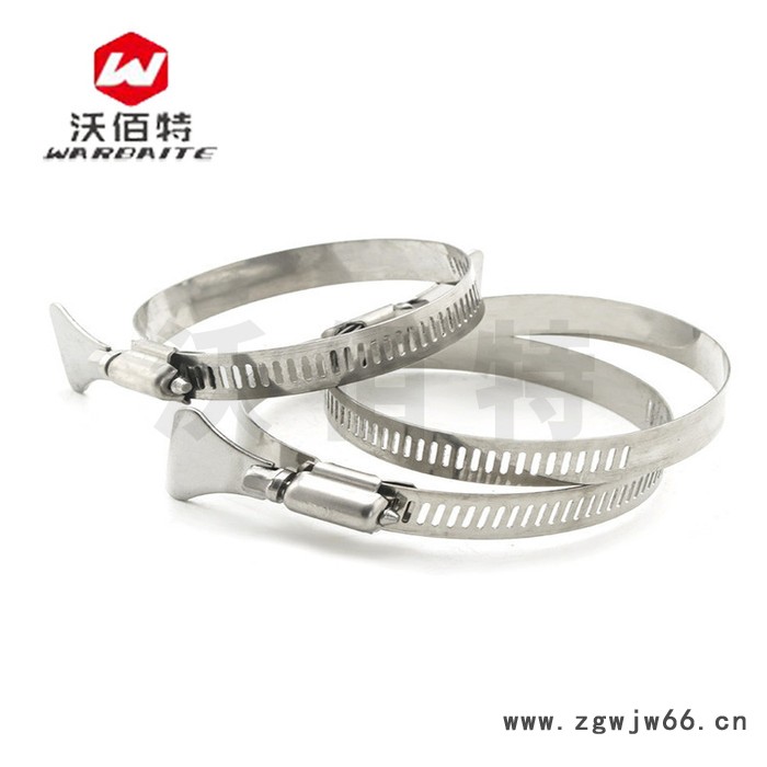 304不锈钢 带手柄式喉箍抱箍卡箍 水管气管夹固定夹卡扣接头手拧图3