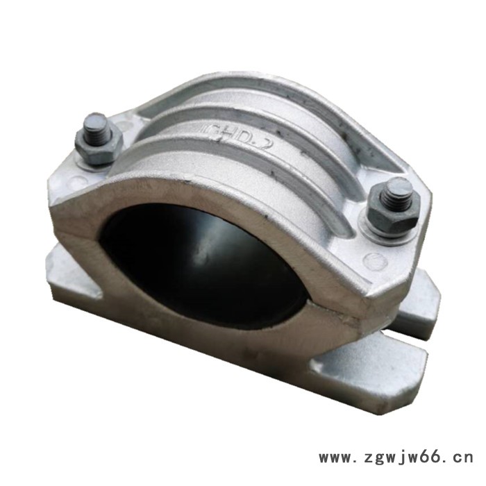 上海朋源电缆夹具 铝合金抱箍 电缆固定夹 铝合金单芯电缆固定夹具 小规格铝合金单芯电缆固定夹具 高压电缆夹具图3