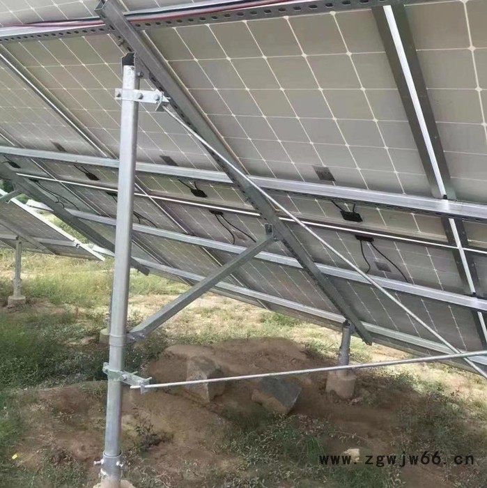 水泥墩光伏 光伏背拉杆 抱箍 光伏支架41*62 光伏支架厂家图3