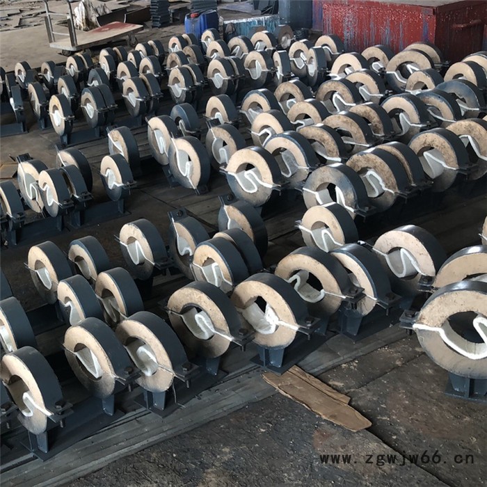 高温管道用隔热管托 带管夹抱箍型蛭石管托 低能耗隔热管托DN300图2