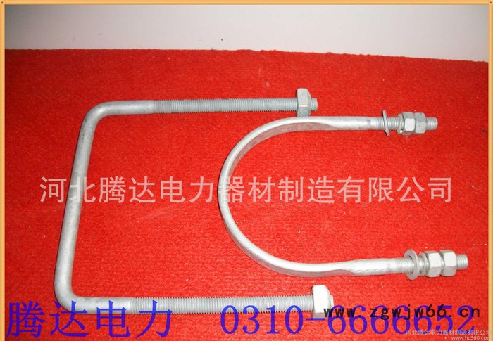 国外电力金具 出口扁铁抱箍 吊线拉线抱箍图3