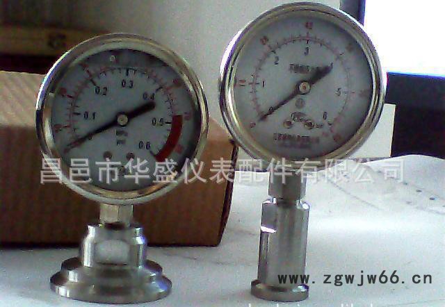 我公司大量生产卡箍式隔膜（耐震）压力表图3