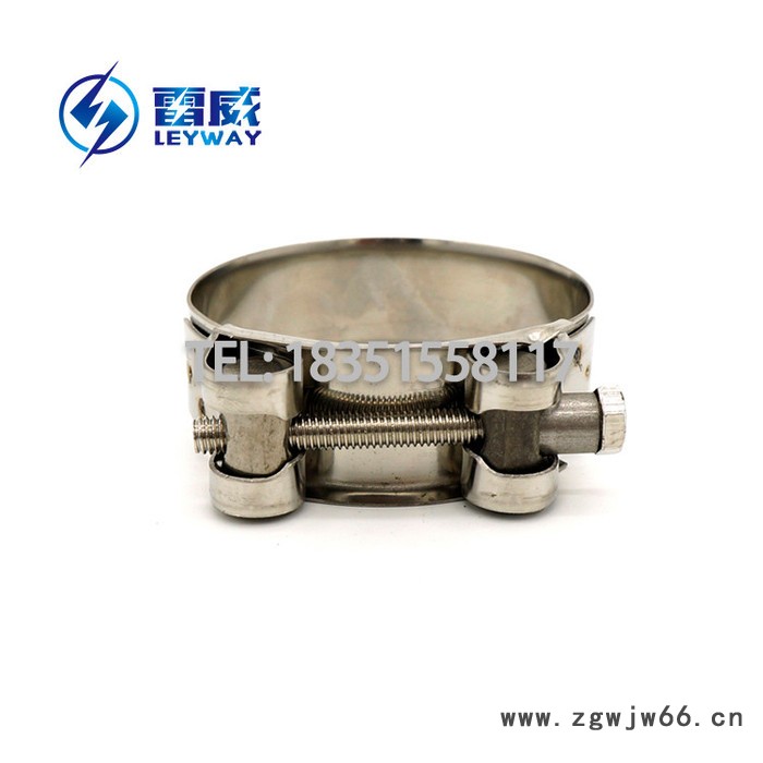 不锈钢304强力喉箍 欧式T型强力卡箍 不锈钢强力抱箍加强箍 单头强力卡喉箍 加强型喉箍 不锈钢强力型抱箍 汽车排气管管图8