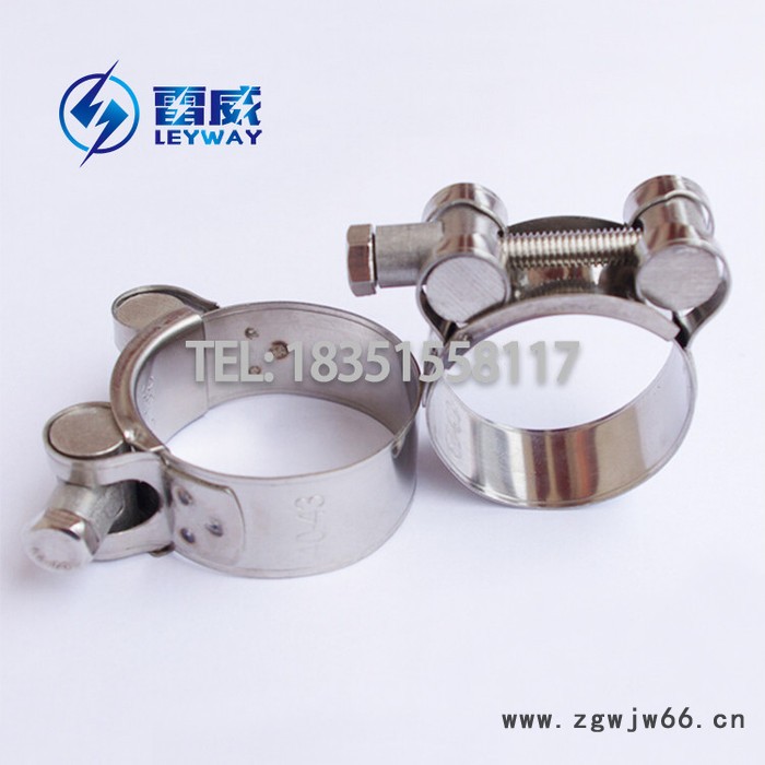 不锈钢304强力喉箍 欧式T型强力卡箍 不锈钢强力抱箍加强箍 单头强力卡喉箍 加强型喉箍 不锈钢强力型抱箍 汽车排气管管图4