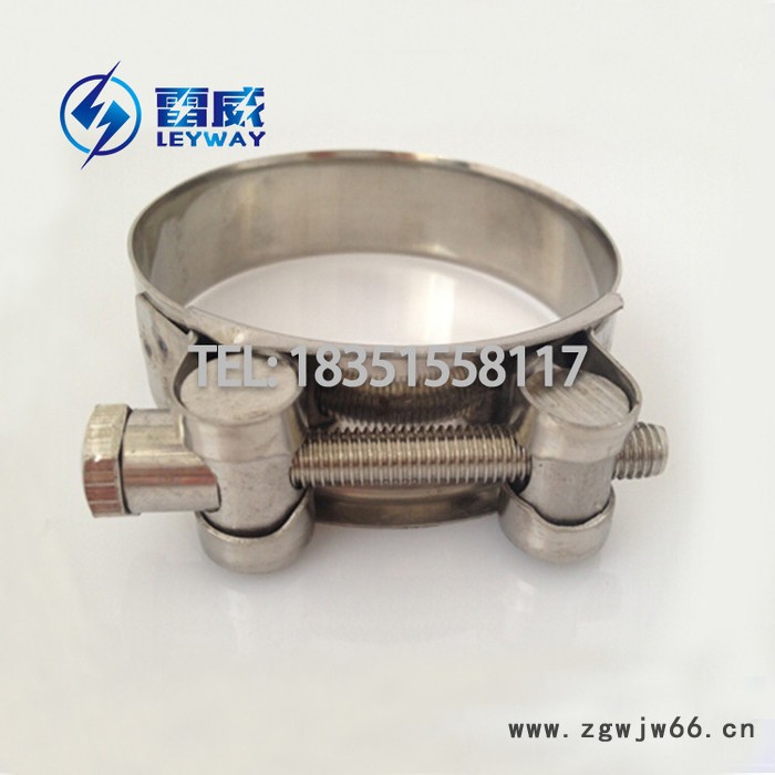 不锈钢304强力喉箍 欧式T型强力卡箍 不锈钢强力抱箍加强箍 单头强力卡喉箍 加强型喉箍 不锈钢强力型抱箍 汽车排气管管图5