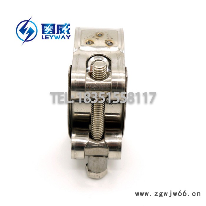 不锈钢304强力喉箍 欧式T型强力卡箍 不锈钢强力抱箍加强箍 单头强力卡喉箍 加强型喉箍 不锈钢强力型抱箍 汽车排气管管图3