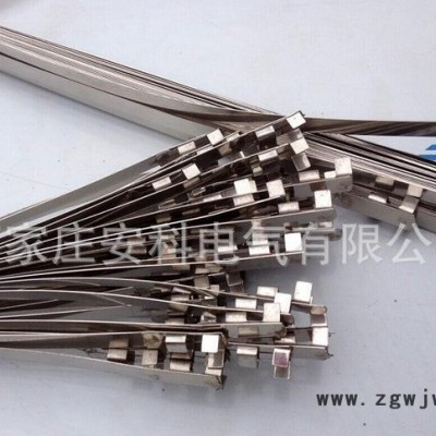 电力标识牌专用扎带 搪瓷牌绑带 电线杆标牌扎带 不锈钢抱箍1